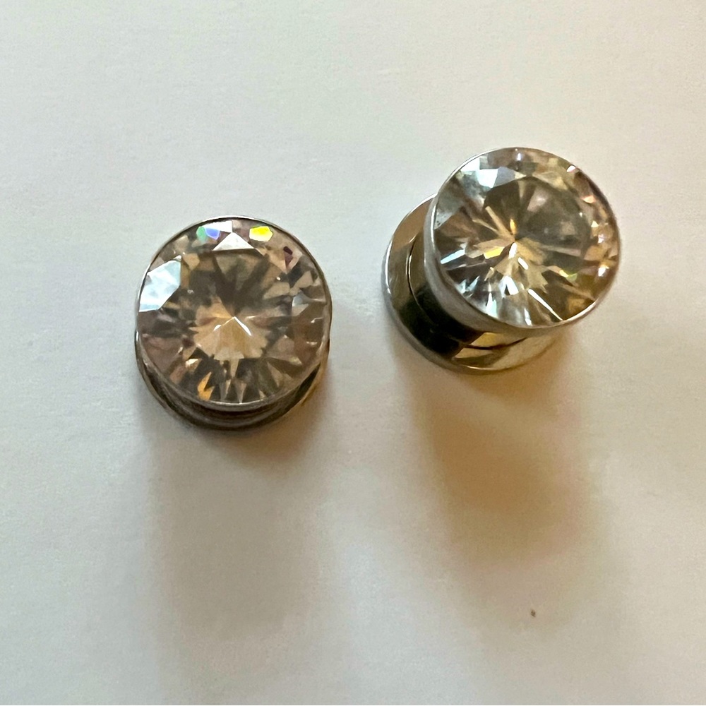2/$20 MIX AND MATCH JEWELRY BUNDLE 1/2” FAUX DIAMOND GAUGES